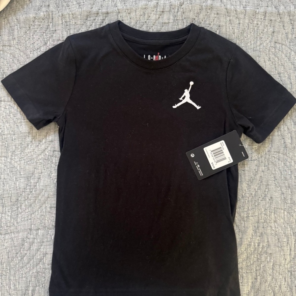 NWT- Jordan Black T-Shirt- Size 5